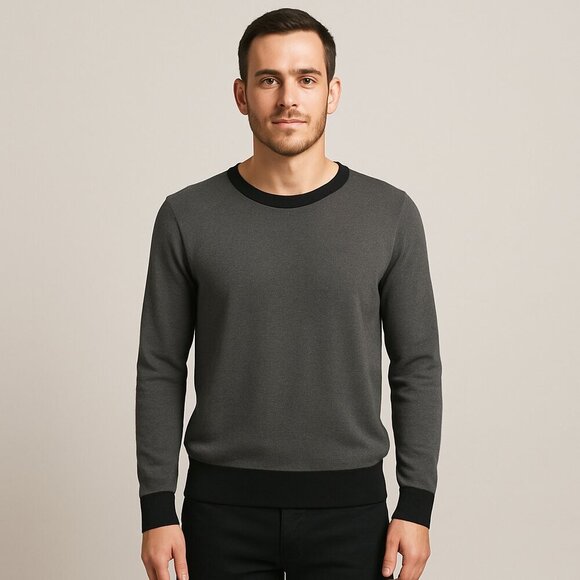 Ben Sherman Grey Crewneck Sweater XL NWT Eco-Friendly - Picture 1 of 4